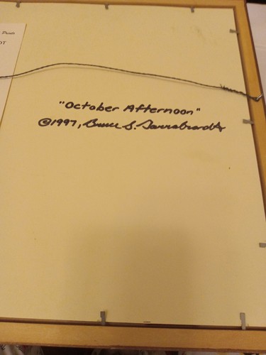 Bruce S. Garrabrant LE Print of his Color Pencil Drawing "October Afternoon - Picture 6 of 8