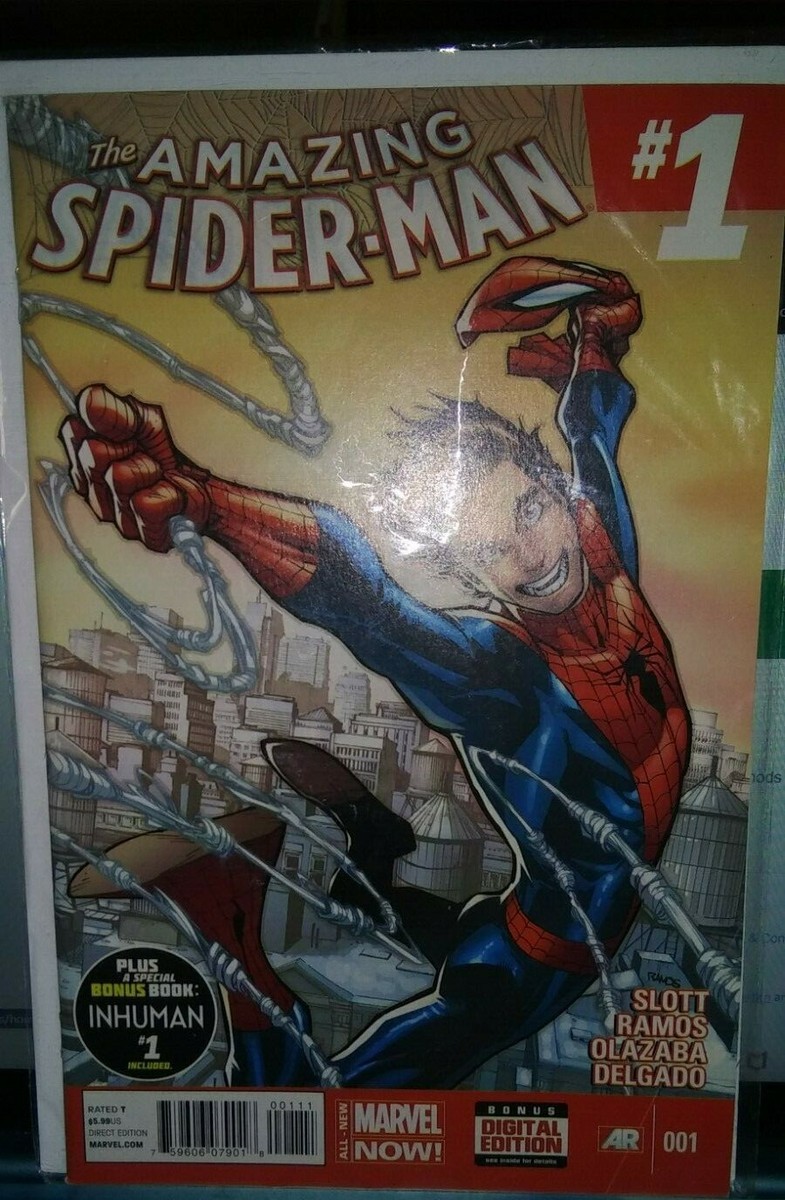 NEW MARVEL NOW COMICS AMAZING SPIDER-MAN #1 BONUS DIGITAL ED