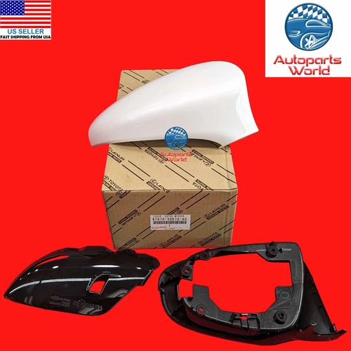 GENUINE LEXUS 13-15 GS350 PEARL 077 PASSENGER DOOR MIRROR COVER 8791A-30D10-A0