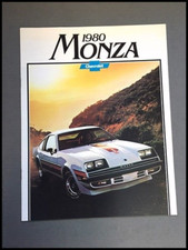 1980 Chevrolet Monza And Spyder 12-page Original Car Sales Brochure Catalog
