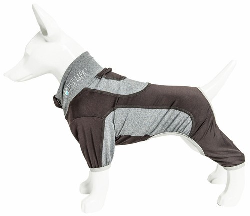 Pet Life 'Warm-Pup' Quick-Dry w/ 4-Way Stretch Full Body Active DogTracksuit - Picture 9 of 9