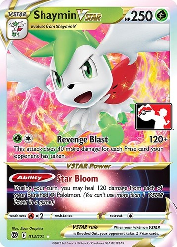 Shaymin VSTAR 014/172 Holo Brilliant Stars Pokémon Card | eBay
