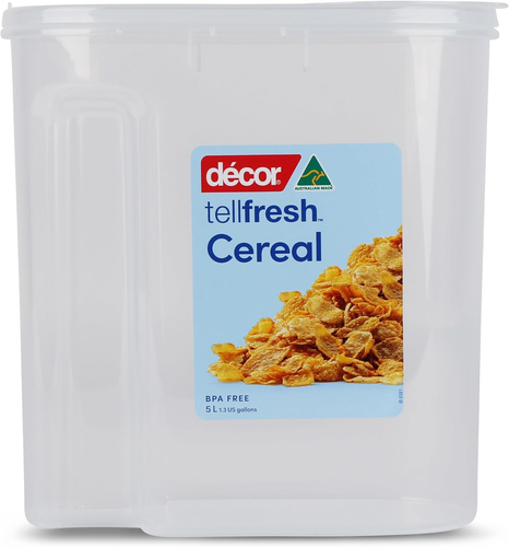 Décor 072071-004 Cereal Container, 5 L, Clear - Picture 8 of 12