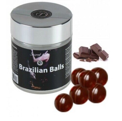 BRAZILIAN JAR 6 BALLS CHOCOLATE Monodosis PLAY NEW SALE SECRET 【SALE／95%OFF】 Lubricant.