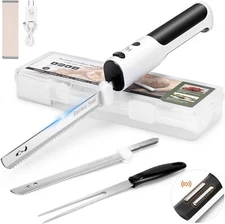 Electric Knife for Carving Meats Poultry Bread Crafting Foam 304 Stainless Steel