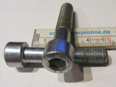 2 50mm Zylinderschrauben 8mm Innensechskant Gewinde 35mm, Kopf 16mm, ABC/FKE 8.8