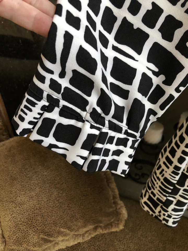 Chaqueta de poliéster blanca y negra talla L Heart & Soul Foto 4 de 4