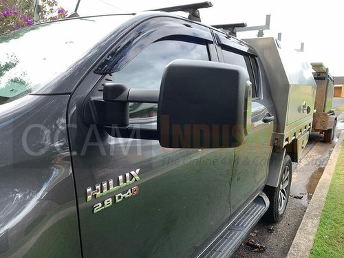 OCAM TM3 Towing Mirrors For Toyota Hilux N80 2015-Current, Black, Electric - Picture 3 of 12