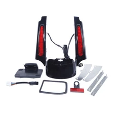 Rear Fender Extension Fascia W/ LED Light For Harley Touring Street Glide 09-13