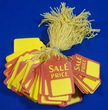 Sale Price Strung Merchandise Tags #5 Retail Store Supplies