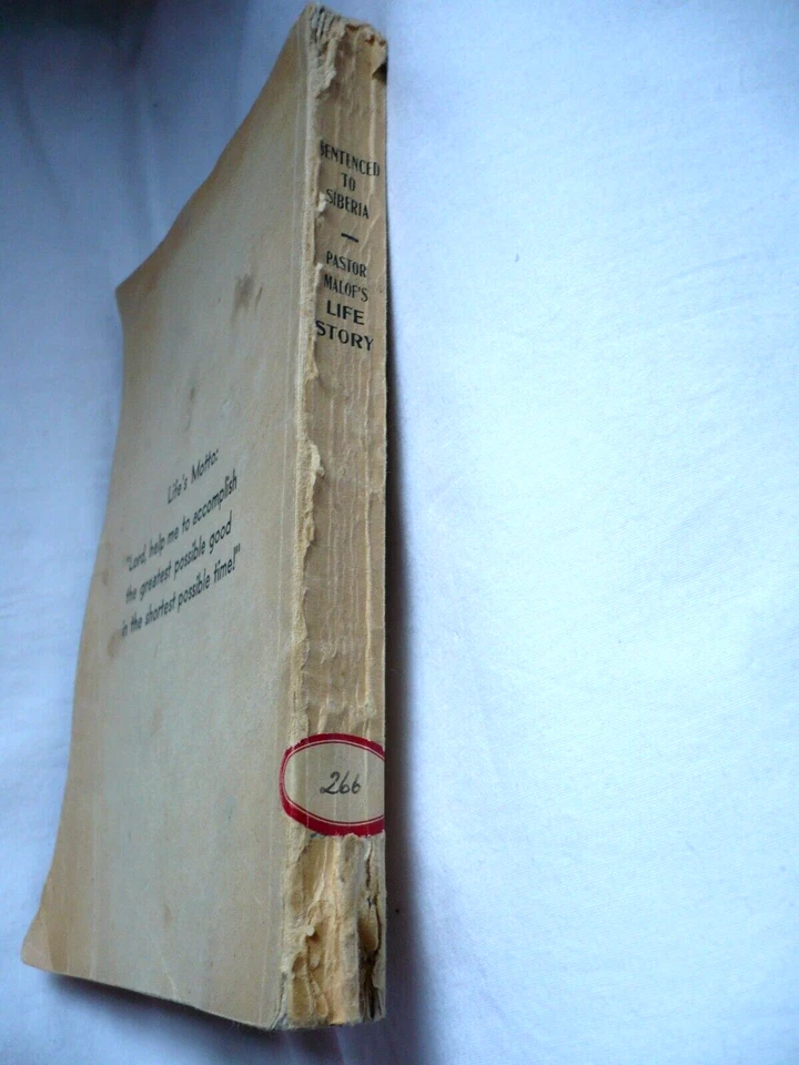 Sentenced to Siberia, Signed by Basil Malof, Missionary, 1947, by Oswald Blumit - Image 3 of 4