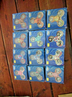 48 PACK OF Fidget Spinners 12 DIFFERANT COLORS 4 EACH COLOR