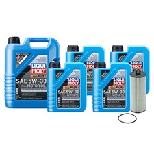 9L Liqui Moly Longtime High Tech 5W-30 Wix Engine Oil Change Kit for W222 S560
