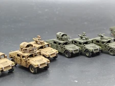 3D Printed 1/144 American Hummer armored vehicle Finished Model
