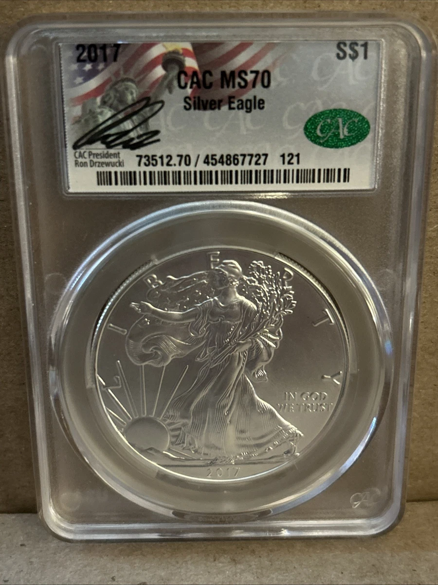 American Eagle MS 70 Graded 2017 Silver Bullion Coins for sale | eBay