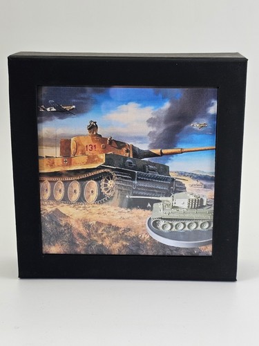 2024 Truth Guard 2oz .999 Fine Silver WW2 Tiger Tank w/Rotating Turret! w/COA - Picture 8 of 10
