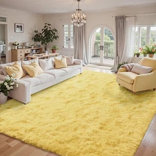 9x12 Area Rugs for Living Room Shag Fluffy Rug Bedroom Plush Carpet Non Slip ...