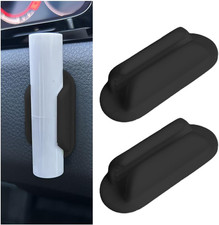Car Lip Balm Holder, 2PCS Upright Silicone Vehicle Chapstick Mount, Automotive I