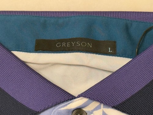 Greyson Floral Wolf Jungle Golf Polo Mens Large MSP24K47-492 New - Afbeelding 22 van 24