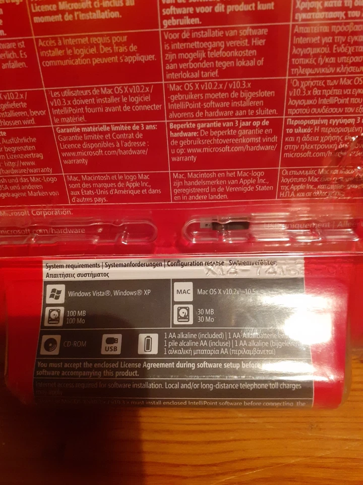 Microsoft Explorer Mini Maus Originalverpackt Old Stock Model 1363 - Bild 2 von 4