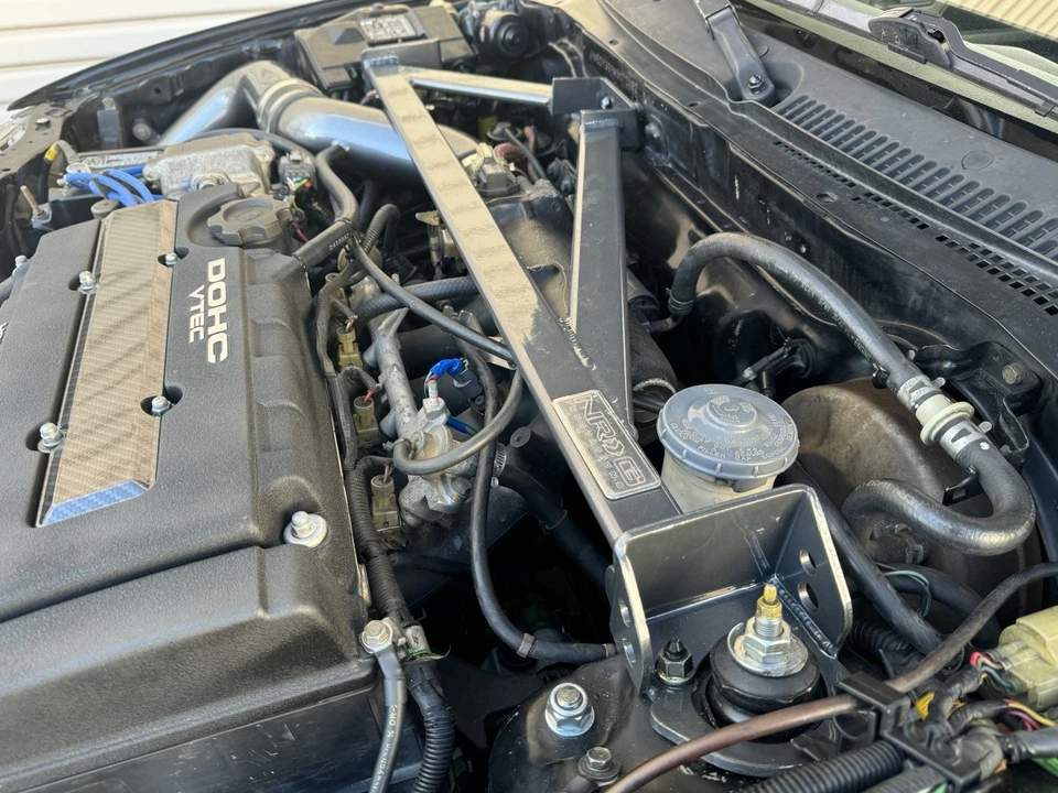 NRG 3pt FRONT STRUT BAR BRACE For HONDA CIVIC HATCH (EF9) / CR-X (EF8) 1988-1991 - Image 4 of 4