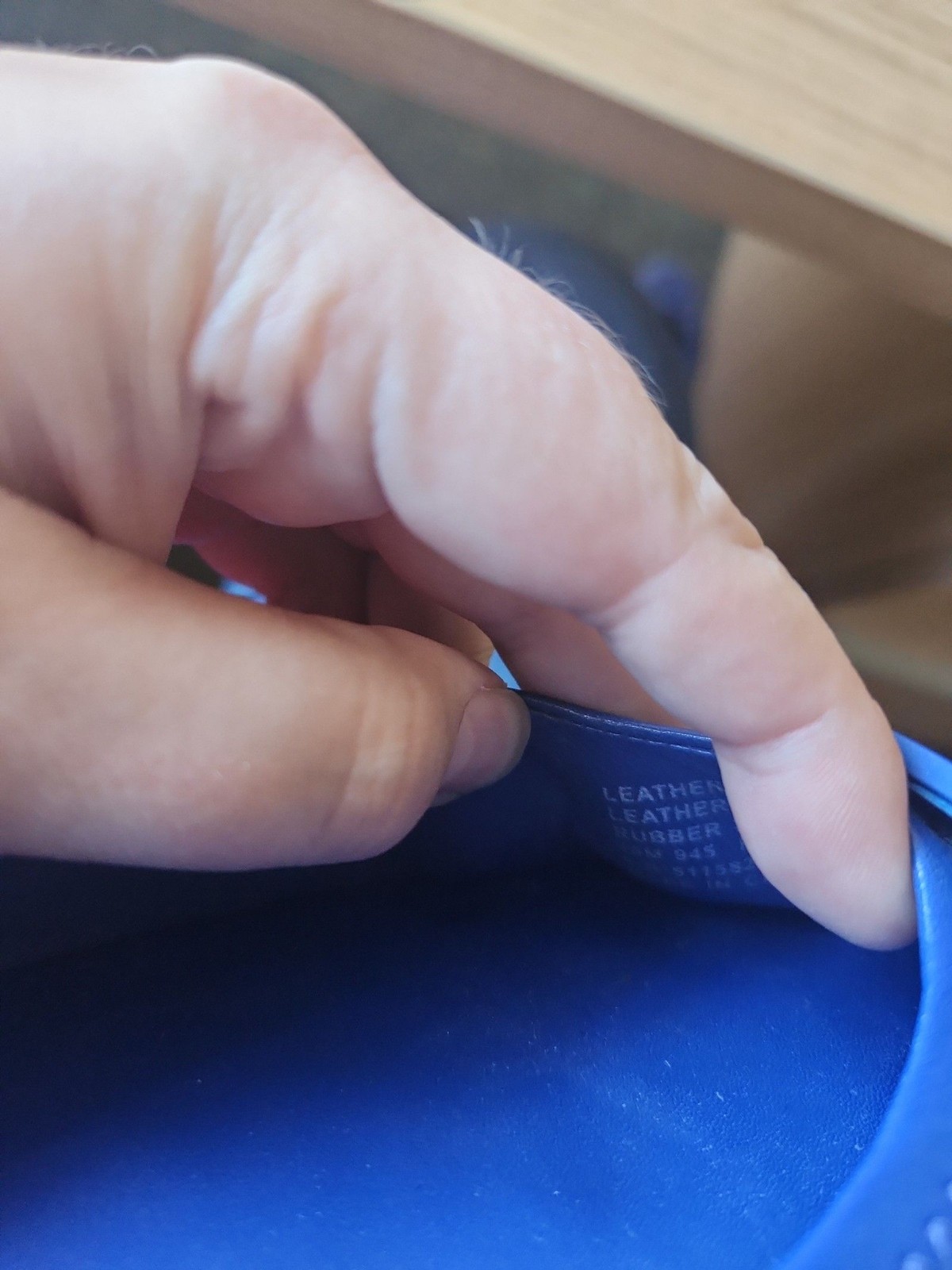 Tory Burch "Minnie" Travel Ballet Flats Dark Blue Leather Size 10 thumbnail 12