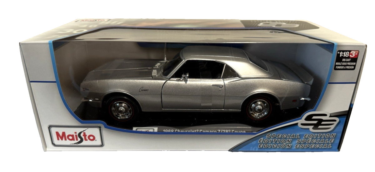 1968 Chevrolet Camaro Z/28 Coupe 1:18 Die-Cast Model Car Gray