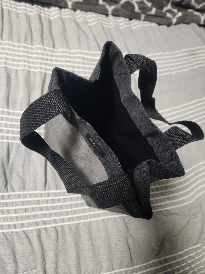 Thirty One SMALL Essential Storage Tote Charcoal Crosshatch 31 Gifts Bag - Image 3 of 4