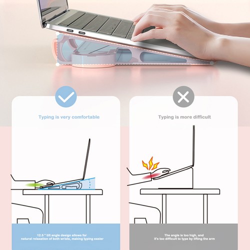 Support Ordinateur Portable 9 Pouces Support Portable Refroidisseur Ordinateur Portable Support Fonctionne - Photo 12/16
