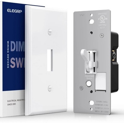 Digital Toggle Dimmer Switch for Dimmable LED, CFL and Incandescent Light Bul...