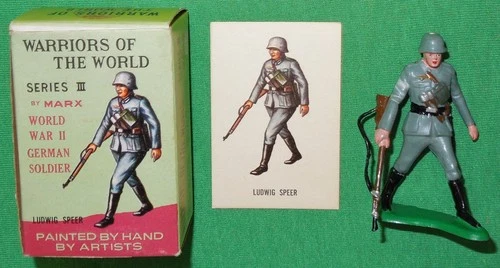 VTG 1960's Marx 1:32 Warriors of the World S.3 WW2 German Soldier L. Speer in OB