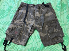 PANTALONI CORTI CARGO SURPLUS TEX AIRBORNE CAMO XL 100% COTONE