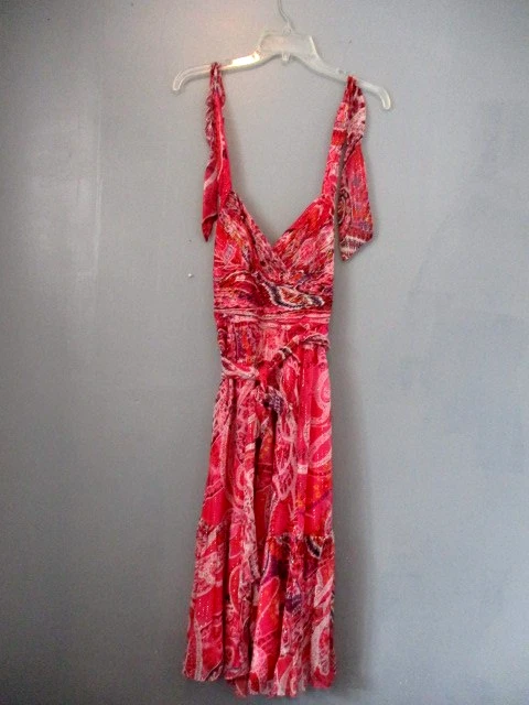 ADRIANNA PAPELL OCCASIONS FORMAL SILK DRESS, SIZE 4 - Image 3 of 4