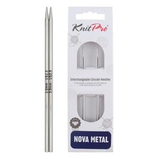 KnitPro Nova Interchangeable Circular Needles 5" 13cm US 2.5 3mm , Silver