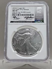 2025(P) Silver Eagle 1st Eagle Privy NGC MS 70 Mercanti & Gaudioso Dual Signed