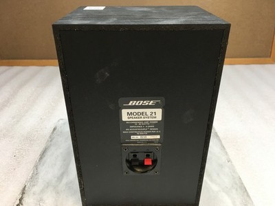 Bose Model 21 Speaker System Stereo Bookshelf Speakers Black Wood