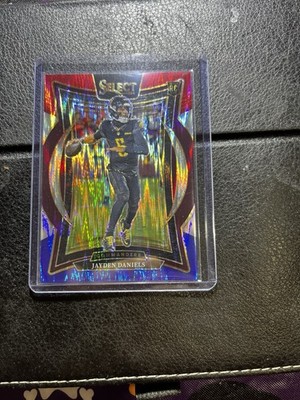 2024 Panini Select Concourse Jayden Daniels RC #26 Red White Blue Shock Prizm