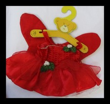 Build A Bear Workshop Red Christmas Fairy Dress with Hanger