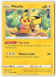 Pikachu 052/196 Lost Origin Common