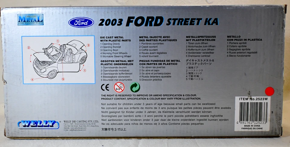 Ford Streetr Ka 1/18 2003  Welly  - Immagine 3 di 4