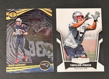 2023 Illusions Black Ice Mike Gesicki /99 & ‘10 Topps Unrivaled Taylor Price/999