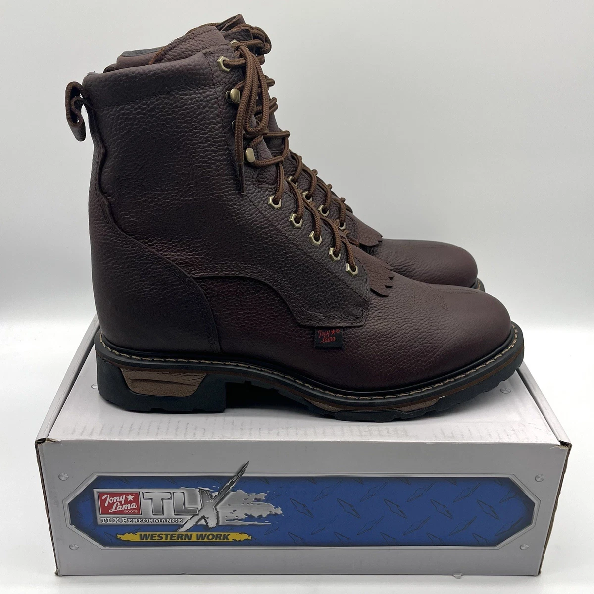 Men\'s Tony Lama Lace Up Work Boots: HARLINGEN - TW2006 Size 8.5D Tony Lama Workwear Boots for Men for Sale | Shop New & Used  main image 4