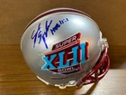 Steve Spagnuolo Signed Autograph SB XLII MINI Helmet APE COA NY Giants