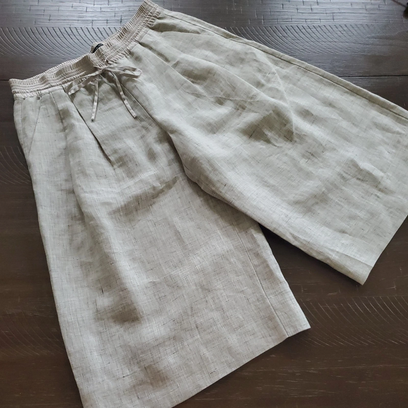 Lafayette 148 NY 100% Linen Wide Leg Capri Pants Summer Resort Lagenlook Beach M
Opens in a new wind