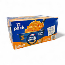 Kraft Original Macaroni and Cheese Easy Microwavable Dinner, 2.05 oz - 12 Pack