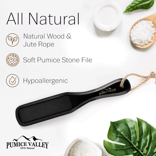 Pumice Stone Foot Scrubber Pedicure Foot File with Handle for Dry Dead Skin - Picture 2 of 7
