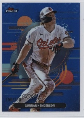 2025 Topps Finest Uncommon Blue Refractor /150 Gunnar Henderson #147 05rp