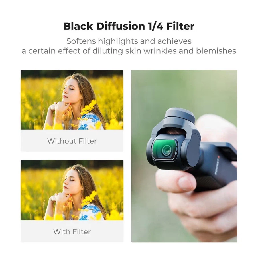 K&F Concept Wide Angle Lens & Effect & ND & CPL Filter Set for DJI Osmo Pocket 3 - Image 4 of 4