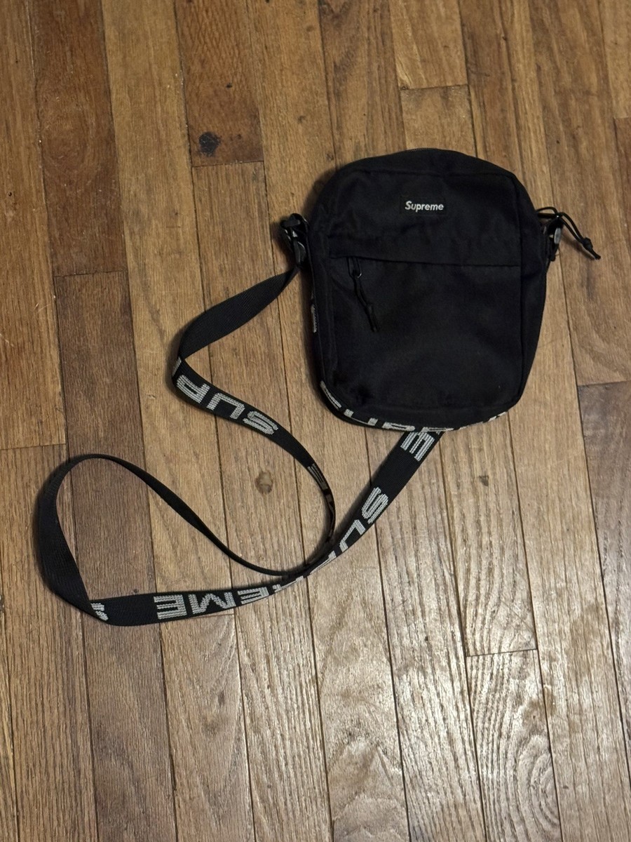 Supreme Shoulder Bag (SS18) Streetwear Black Cordura Brand Fabric