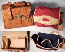 CAMERA BAGS, SOFT AND HARD, SET OF 2. 